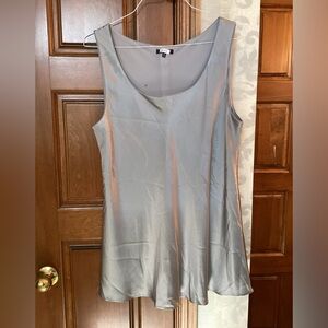 Lafayette 148 New York Elegant Gray Tank Top
